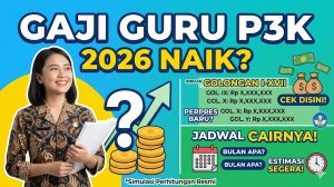 Gaji Guru P3K 2026 Naik atau Tidak? Ini Rincian Nominal Golongan I–XVII dan Jadwal Cairnya