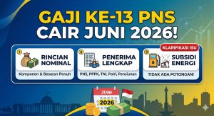 Jadwal Cair Gaji Ke-13 PNS Juni 2026: Rincian Nominal, Penerima, dan Klarifikasi Isu Subsidi Energi