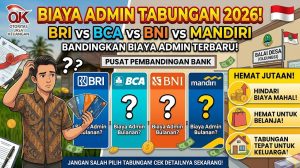 Biaya Admin Tabungan Bank BRI, BCA, BNI, Mandiri Terbaru — Jangan Sampai Salah Pilih