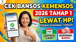 Cara Cek Bansos Kemensos 2026 Tahap 1 Lewat HP: Jadwal dan Nominal Pencairan Terbaru