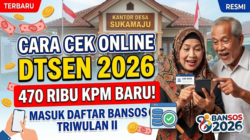 Cara Cek DTSEN 2026 Online: 470 Ribu KPM Baru Masuk Daftar Bansos Triwulan II