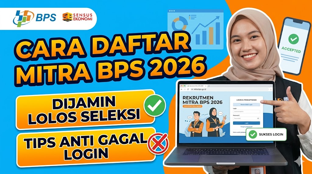 Cara Daftar Mitra BPS Go Id 2026 Supaya Lolos Seleksi Tanpa Gagal Login
