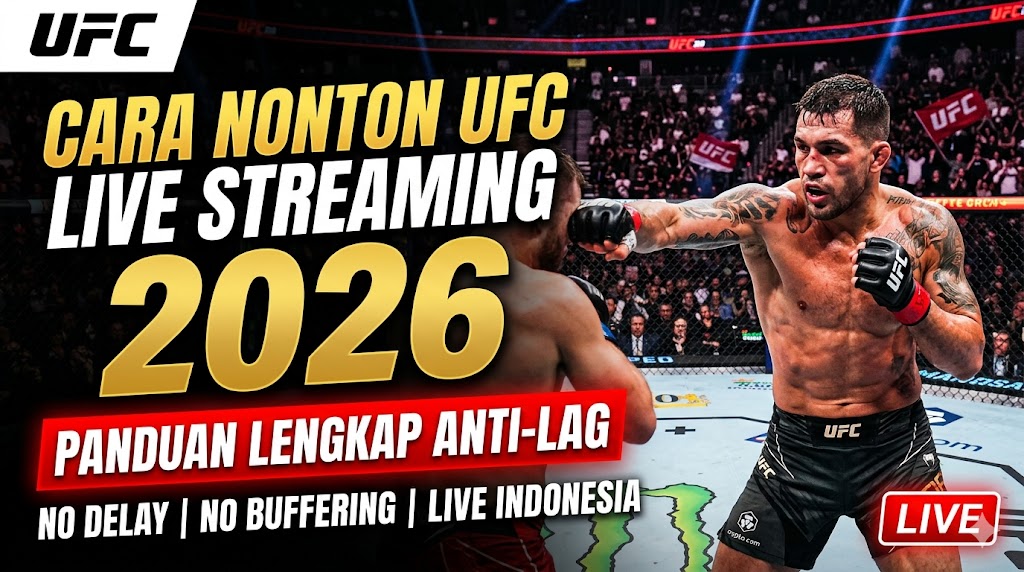 Cara Nonton UFC Live Streaming 2026: Panduan Lengkap Anti-Lag