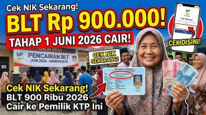 Cek NIK Sekarang! BLT 900 Ribu 2026 Cair ke Pemilik KTP Ini