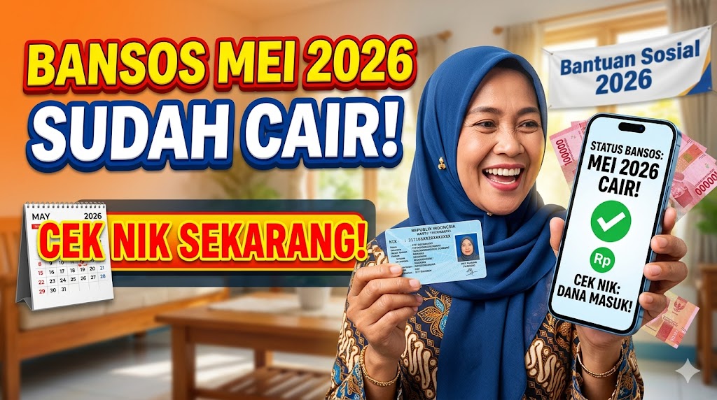 Cek NIK Sekarang! Bansos Mei 2026 Cair, Ini Cara Lihat Statusnya