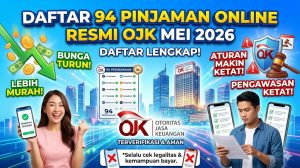 Daftar 94 Pinjaman Online Resmi OJK Mei 2026: Bunga Turun, Aturan Makin Ketat