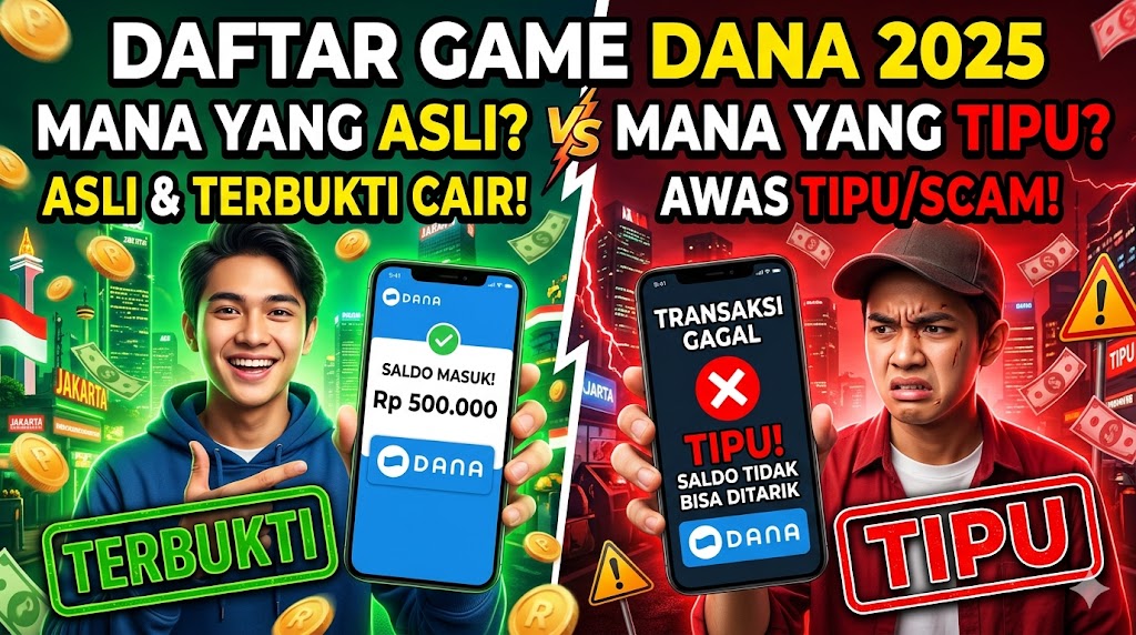 Daftar Game Penghasil Saldo DANA Terbukti Cair 2026 — Mana yang Asli, Mana yang Tipu?