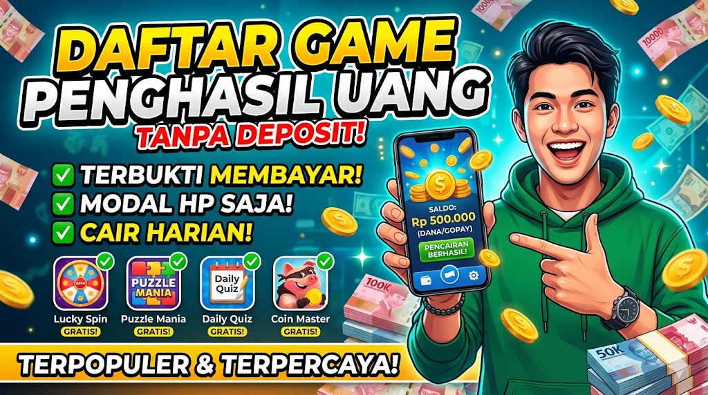 Daftar Game Penghasil Uang Tanpa Deposit yang Terbukti Membayar