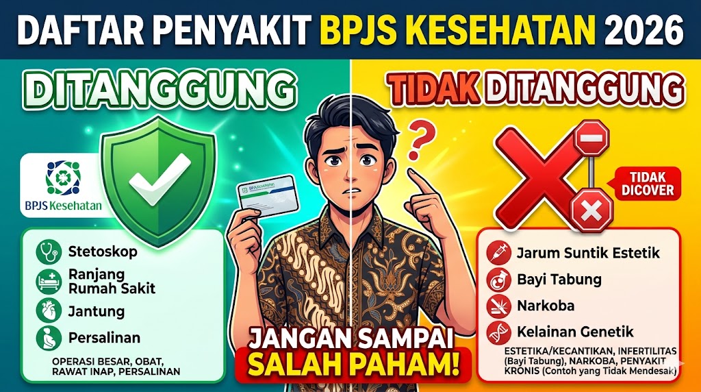 Daftar Penyakit yang Ditanggung dan Tidak Ditanggung BPJS Kesehatan 2026, Jangan Sampai Salah Paham!