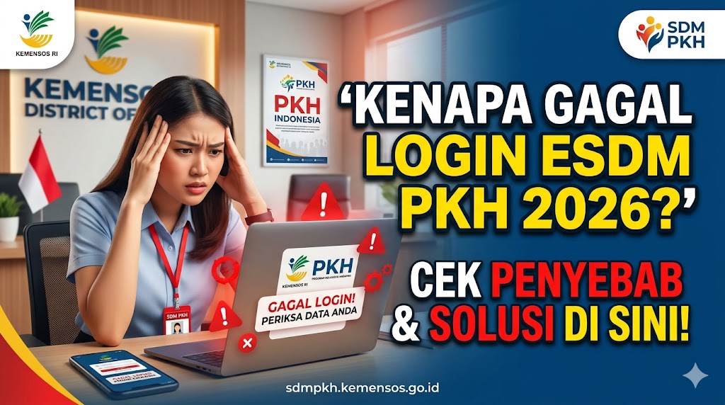 ESDM PKH Login Gagal Terus? Ini Penyebab dan Solusi Akses Portal sdmpkh.kemensos.go.id 2026