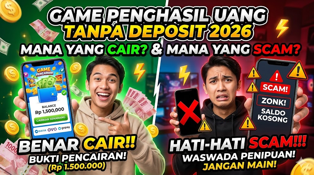 Game Penghasil Uang Tanpa Deposit 2026: Mana yang Benar Cair dan Mana yang Scam?