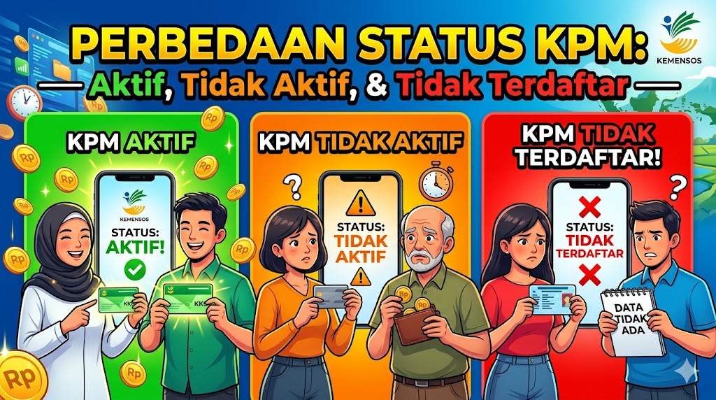 Perbedaan Status KPM: Aktif, Tidak Aktif, dan Tidak Terdaftar