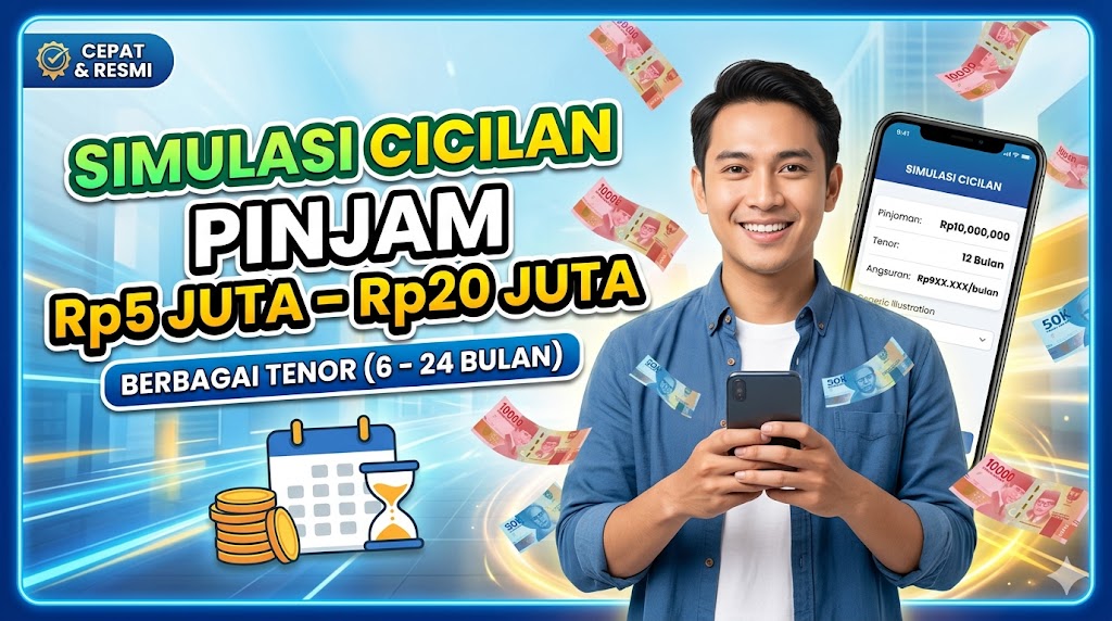 Simulasi Cicilan: Pinjam Rp5 Juta – Rp20 Juta di Berbagai Tenor