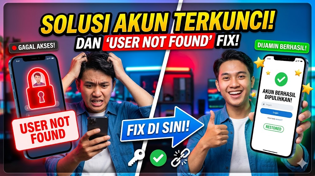Solusi Akun Terkunci dan Pesan "User Not Found"