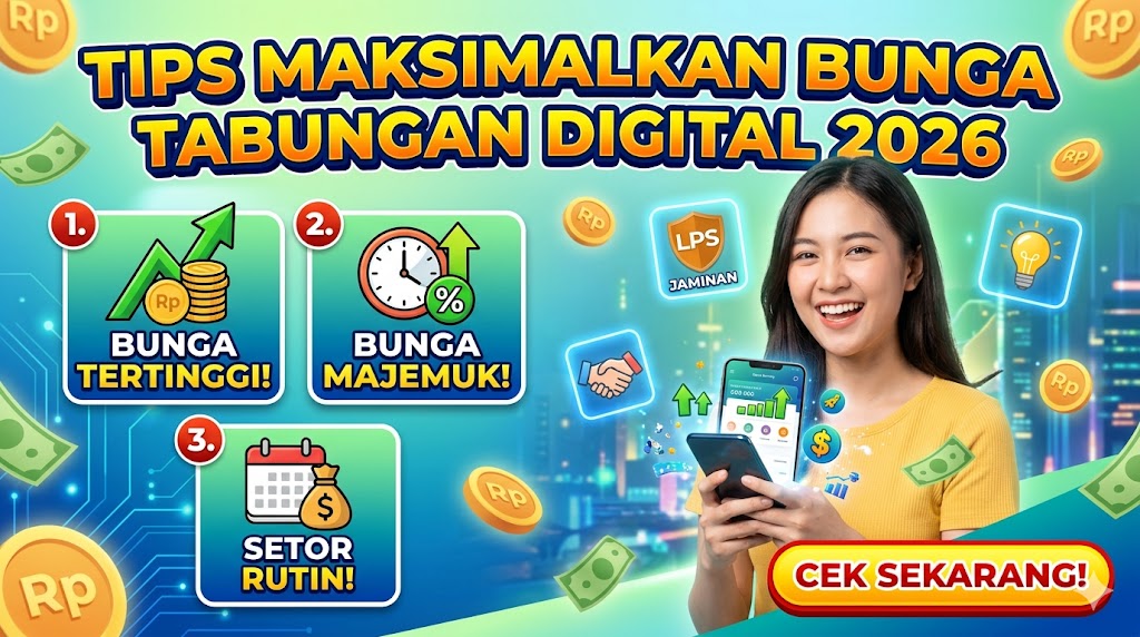 Tips Memaksimalkan Bunga Tabungan Digital